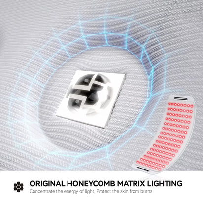 L120 LED Red Light Therapy Belt 630Nm 850Nm near Infrared Red Light Therapy Pad Wireless for Waist Back Pain Relief