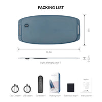 L120 LED Red Light Therapy Belt 630Nm 850Nm near Infrared Red Light Therapy Pad Wireless for Waist Back Pain Relief